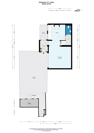 Floorplan - Vestestraat 1D, 2312 ST Leiden